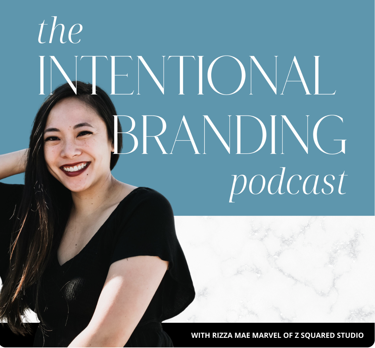 Intentional Branding podcast cover art before the audit